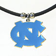 N. Carolina Tar Heels Rubber Cord Necklace